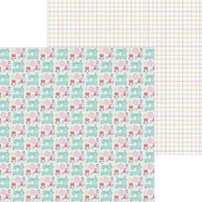 Doodlebug Cute & Crafty Designpapier - Sew Cute